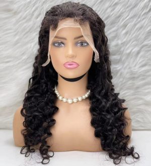 Gerçek Front Lace Tül Peruk - Yoğun Dalgalı - Doğal 70-75cm