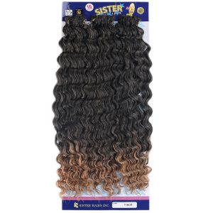 Sister Afro Dalgası Saç - Siyah Karamel Ombreli T1B/27